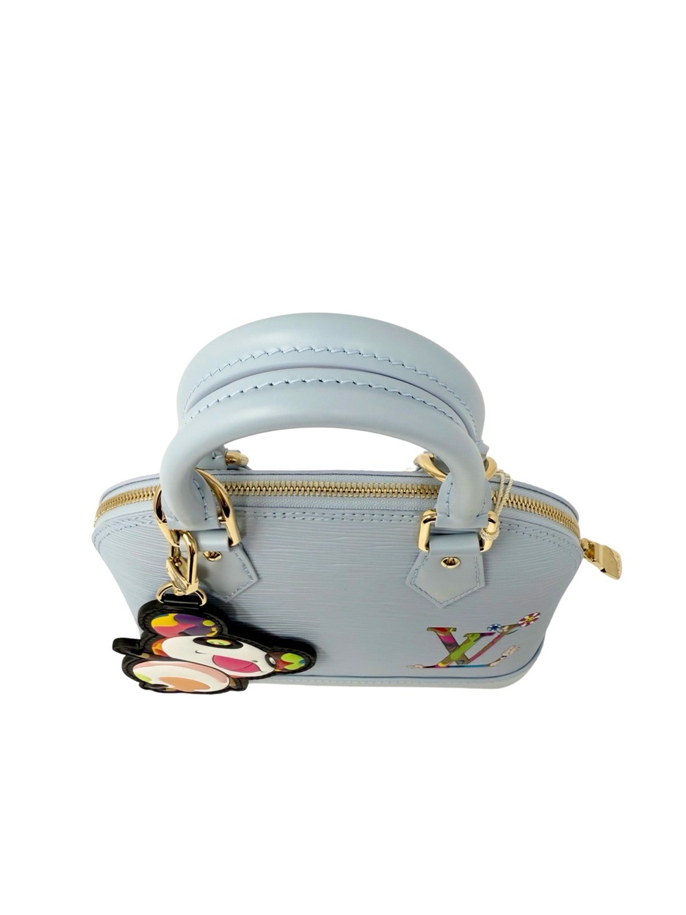 Louis Vuitton Takashi Murakami Alma BB Epi Blue Multicolor Panda - Picture 14 of 16